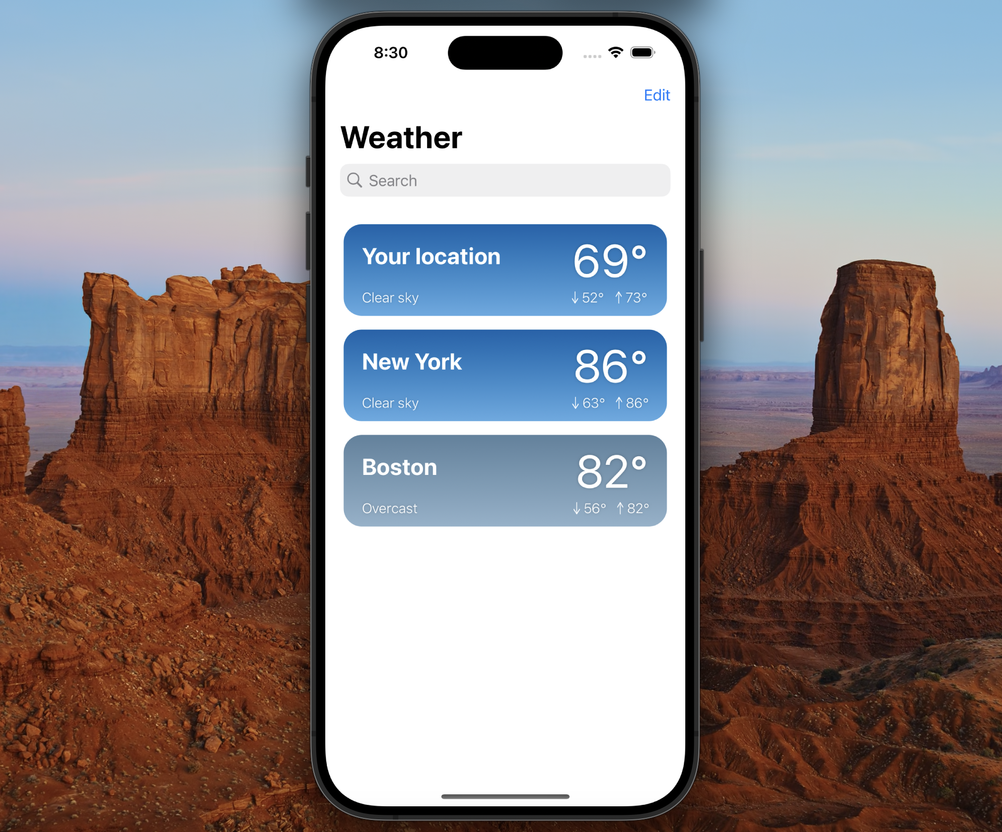 Open Meteo Application